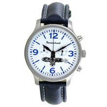 Laden Sie das Bild in den Galerie-Viewer, Aristo Herren Messerschmitt Uhr Chronograph Boxer-Chrono ME-Boxer11 Leder