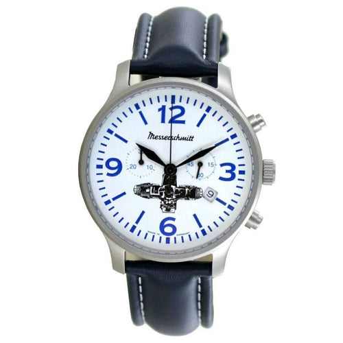 Aristo Herren Messerschmitt Uhr Chronograph Boxer-Chrono ME-Boxer11 Leder