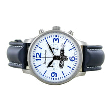 Laden Sie das Bild in den Galerie-Viewer, Aristo Herren Messerschmitt Uhr Chronograph Boxer-Chrono ME-Boxer11 Leder