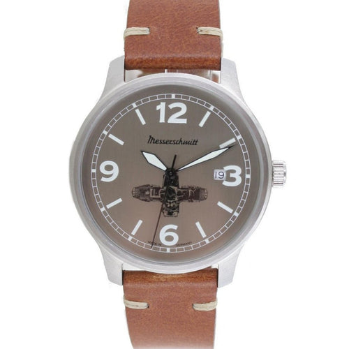 Aristo Herren Messerschmitt Uhr Boxer-Uhr ME-BOXER4 Leder