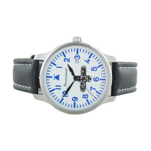 Aristo Herren Messerschmitt Uhr Boxer-Uhr ME-BOXER6 Leder