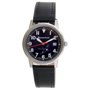 Aristo Unisex Messerschmitt Uhr Fliegeruhr - Komet 80 Jahre - ME163-80-4 Leder
