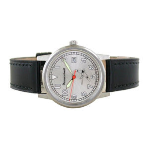 Aristo Unisex Messerschmitt Uhr Fliegeruhr - Komet 80 Jahre - ME163-80-5 Leder