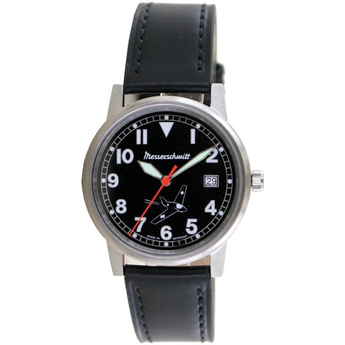 Aristo Unisex Messerschmitt Uhr Fliegeruhr - Komet 80 Jahre - ME163-80-6 Leder