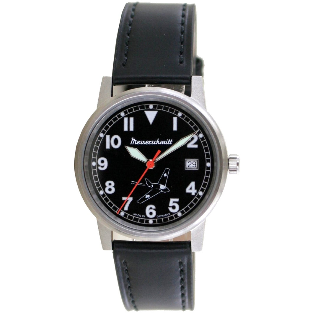 Aristo Unisex Messerschmitt Uhr Fliegeruhr - Komet 80 Jahre - ME163-80-6 Leder