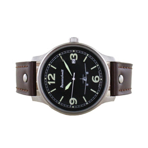 Aristo Herren Messerschmitt Uhr Fliegeruhr ME42-262 Leder