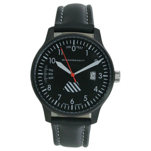 Aristo Herren Messerschmitt Uhr Fliegeruhr ME-42ALTI-L Leder