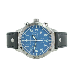 Aristo Herren Messerschmitt Uhr Chronograph Fliegeruhr ME-5030BLAU