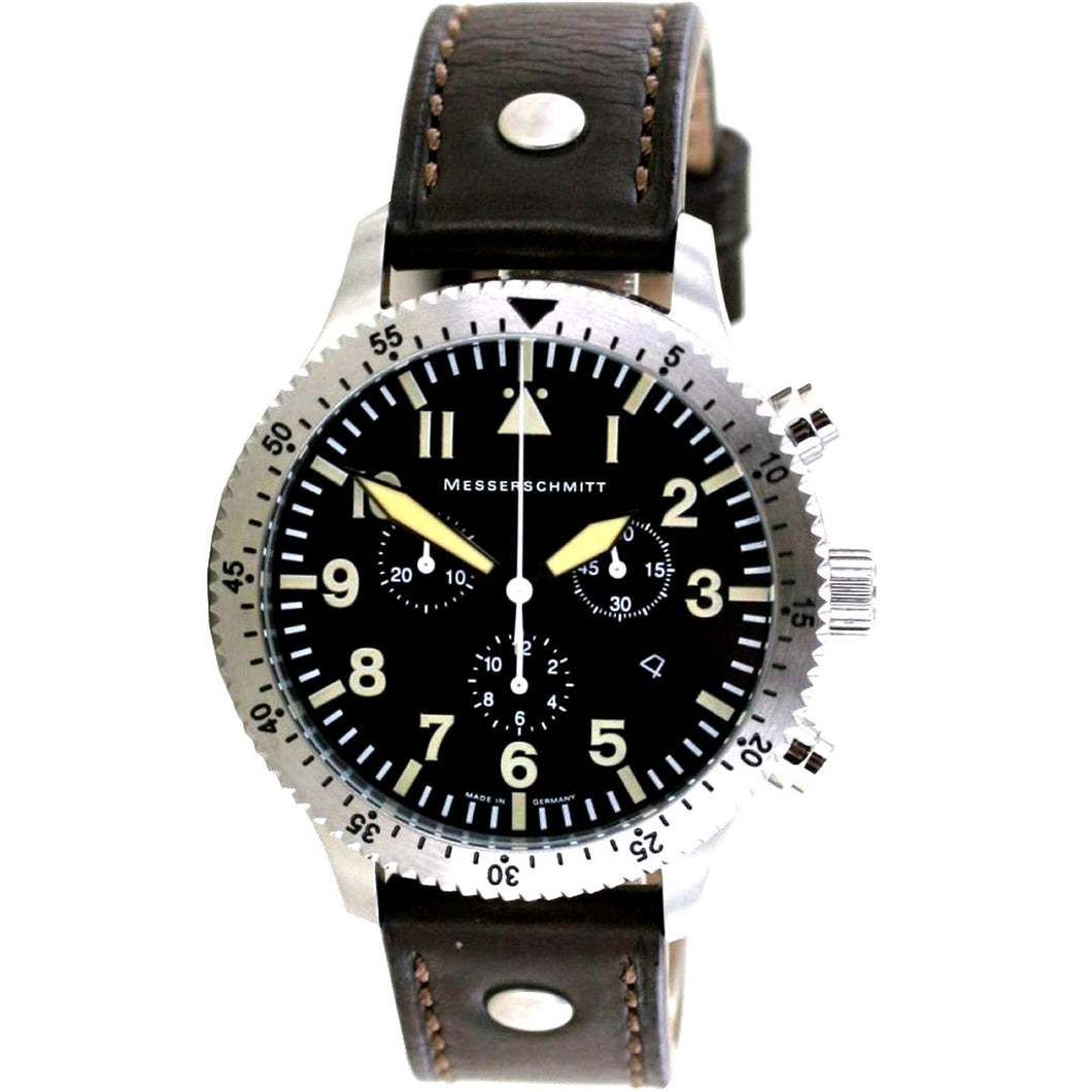 Aristo Herren Messerschmitt Uhr Chronograph Fliegeruhr ME-5030 Vintage