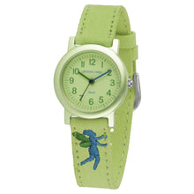Laden Sie das Bild in den Galerie-Viewer, JACQUES FAREL Öko Kinder-Armbanduhr Analog Quarz Mädchen ORG 0613 grün Elfe