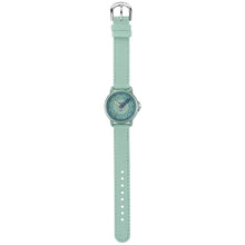 Laden Sie das Bild in den Galerie-Viewer, JACQUES FAREL Öko Kinder-Armbanduhr Analog Quarz Mädchen ORGT 1113 Mint Grün