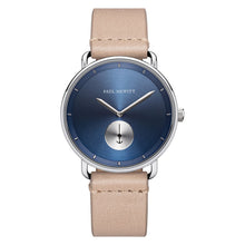Laden Sie das Bild in den Galerie-Viewer, PAUL HEWITT Herren Uhr Analog Quarz Breakwater Navy Sunray PH-BW-S-NS-56M Leder
