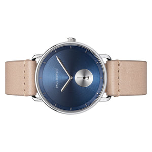 PAUL HEWITT Herren Uhr Analog Quarz Breakwater Navy Sunray PH-BW-S-NS-56M Leder