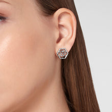 Laden Sie das Bild in den Galerie-Viewer, Philipp Plein Damen Ohrringe Ohrstecker Edelstahl silber HEXAGON PJ2AA02EU