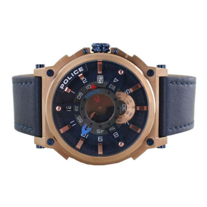 Police Herren Uhr Armbanduhr Leder Analog Compass PL15048JSR.03