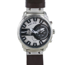 Laden Sie das Bild in den Galerie-Viewer, Police Herren Uhr Armbanduhr Leder Analog Leicester PL15217JS.04A