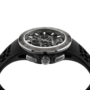 Plein Sport Herren Uhr Analog Quarz THUNDERSTORM CHRONO PSABA0123 Silikon