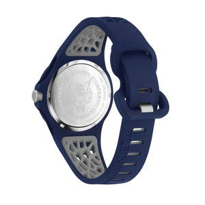 Plein Sport Unisex Uhr Analog Quarz THUNDERSTORM Blau PSBBA0223 Silikon