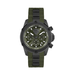 Plein Sport Herren Uhr Analog Quarz HURRICANE CHRONO PSDBA0223 Silikon