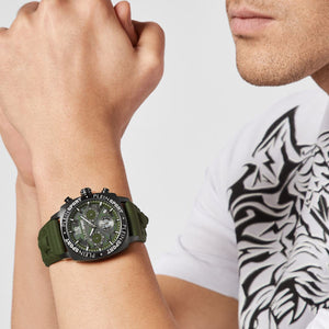 Plein Sport Herren Uhr Analog Quarz WILDCAT CHRONO PSGBA0223 Silikon