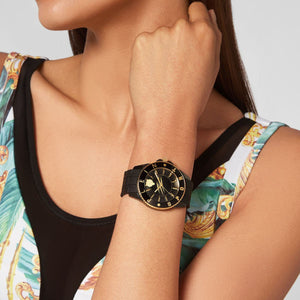 Plein Sport Damen Uhr Analog Quarz GLAM PSKBA0323 Silikon