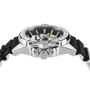 Philipp Plein Herren Uhr Analog Quarz $KULL silber PWAAA0121 Silikon