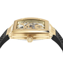 Laden Sie das Bild in den Galerie-Viewer, Philipp Plein Herren Uhr Automatik $KELETON gold PWBAA0321 Silikon