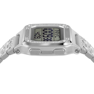 Philipp Plein Damen Uhr Digital Quarz HYPER SHOCK silber PWHAA1121 Edelstahl