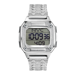 Philipp Plein Damen Uhr Digital Quarz HYPER SHOCK silber PWHAA1121 Edelstahl