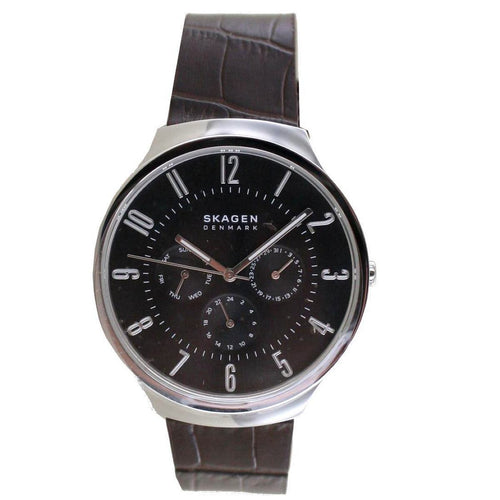 Skagen Herren Uhr Armbanduhr Grenen Leder SKW6536