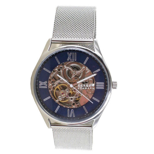 Skagen Herren Uhr Automatik Armbanduhr Edelstahl SKW6733