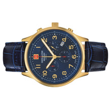 Laden Sie das Bild in den Galerie-Viewer, Swiss Alpine Military Herren Uhr Chronograph Analog Quarz 7084.9515SAM Leder