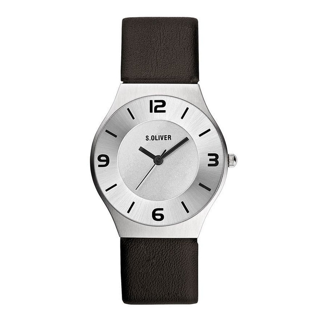 s.Oliver Herren Uhr Armbanduhr Leder SO-1980-LQ