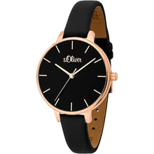 Laden Sie das Bild in den Galerie-Viewer, s.Oliver Damen Uhr Armbanduhr Leder SO-3660-LQ