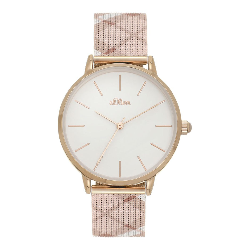 s.Oliver Damen Uhr Armbanduhr Edelstahl SO-4204-MQ