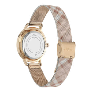 s.Oliver Damen Uhr Armbanduhr Edelstahl SO-4204-MQ
