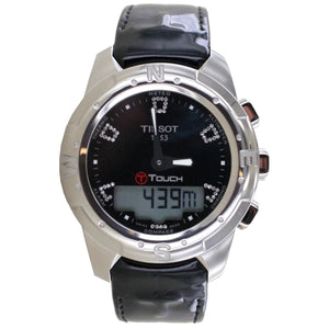 Tissot Damen Analog-Digital Quarz Uhr Armbanduhr Leder T-Touch T047.220.46.126.00
