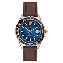 Laden Sie das Bild in den Galerie-Viewer, Versace Herren Uhr Armbanduhr Leder Hellenyium V11080017