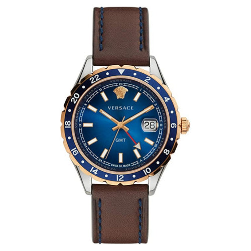 Versace Herren Uhr Armbanduhr Leder Hellenyium V11080017