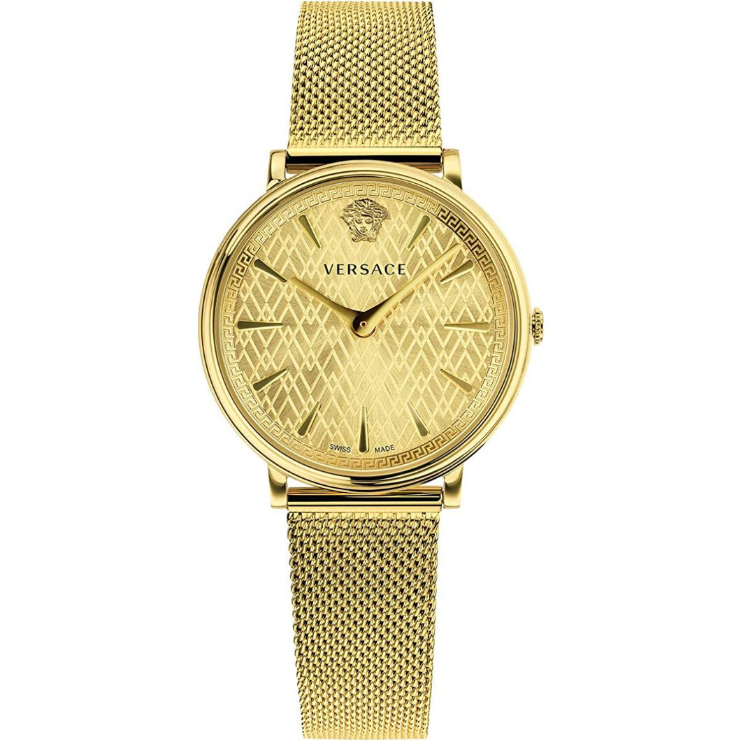 Versace Damen Uhr Armbanduhr V-Circle VBP060017 Edelstahl