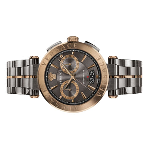 Versace Herren Uhr Armbanduhr Chronograph AION VE1D00619 Edelstahl