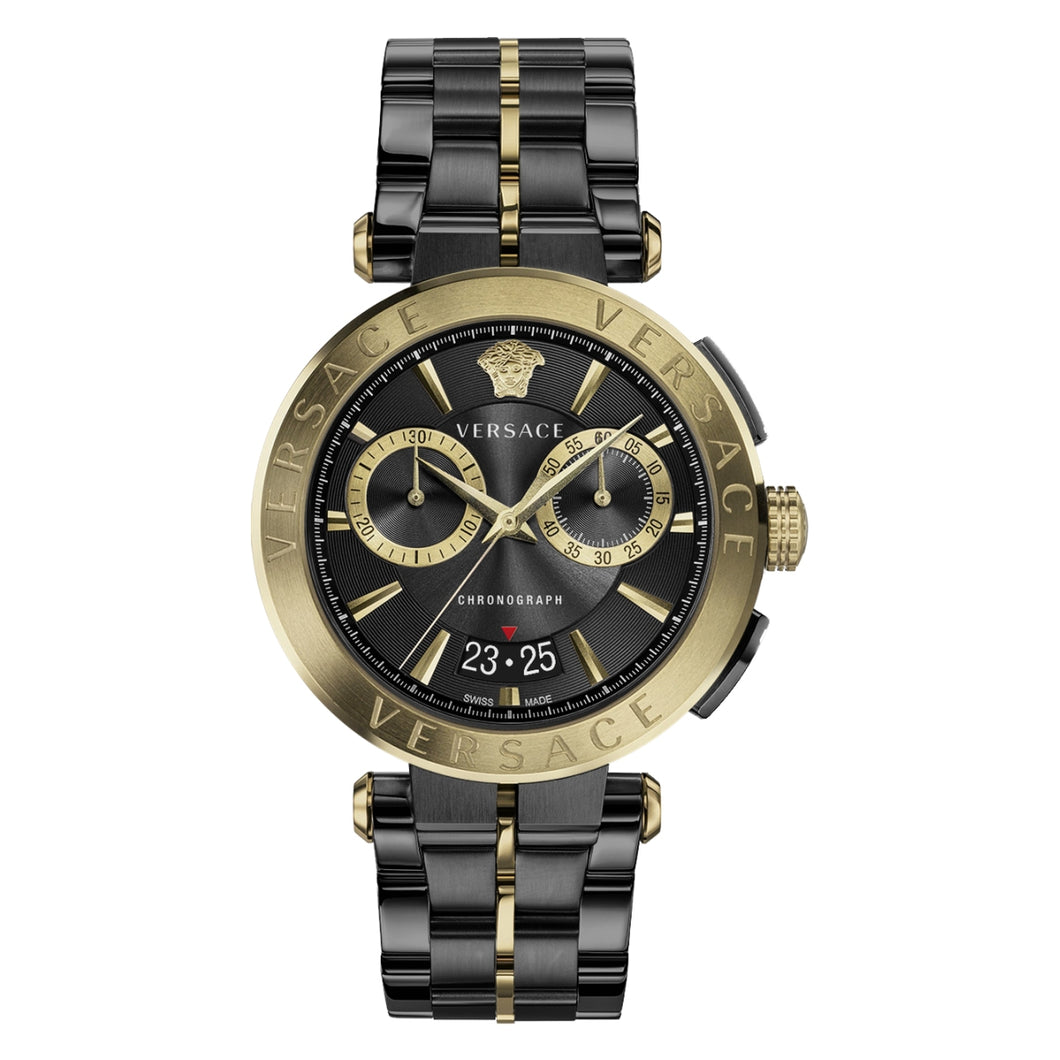 Versace Herren Uhr Armbanduhr Chronograph AION VE1D01620 Edelstahl