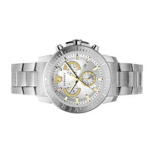 Versace Herren Uhr Armbanduhr Chronograph New Chrono VE2E00321 Edelstahl