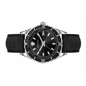 Versace Herren Uhr Armbanduhr Leder Hellenyium VE3A00120