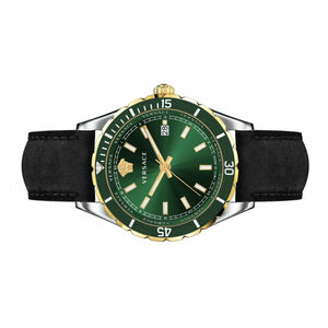 Versace Herren Uhr Armbanduhr Leder Hellenyium VE3A00320