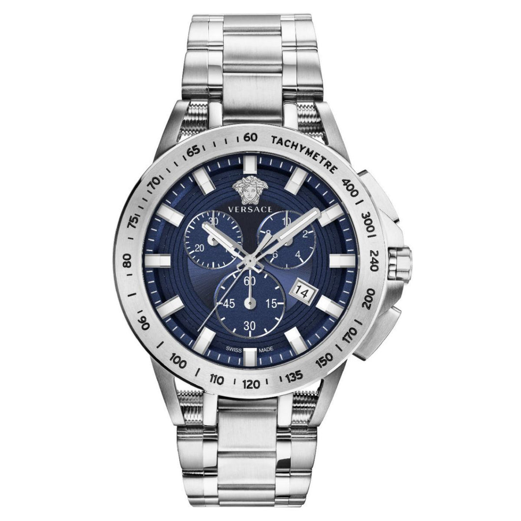 Versace Herren Uhr Armbanduhr Chronograph NEW SPORT TECH VE3E00521 Edelstahl