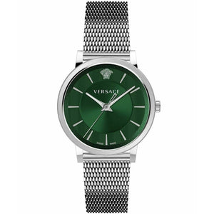 Versace Herren Uhr Armbanduhr Edelstahl V-Circle VE5A00620