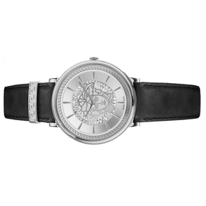 Versace Damen Uhr Armbanduhr V-Circle VE8101719 Leder