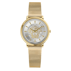 Versace Damen Uhr Armbanduhr V-Circle VE8102319 Edelstahl