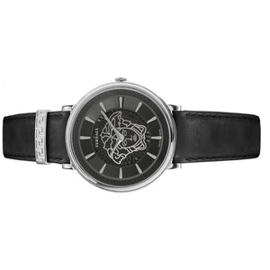 Versace Damen Uhr Armbanduhr V-Circle VE8102619 Leder